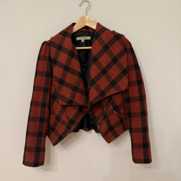What Goes Around Comes Around for Anthropologie, Structured Plaid Jacket in M - Picture 3 of 16